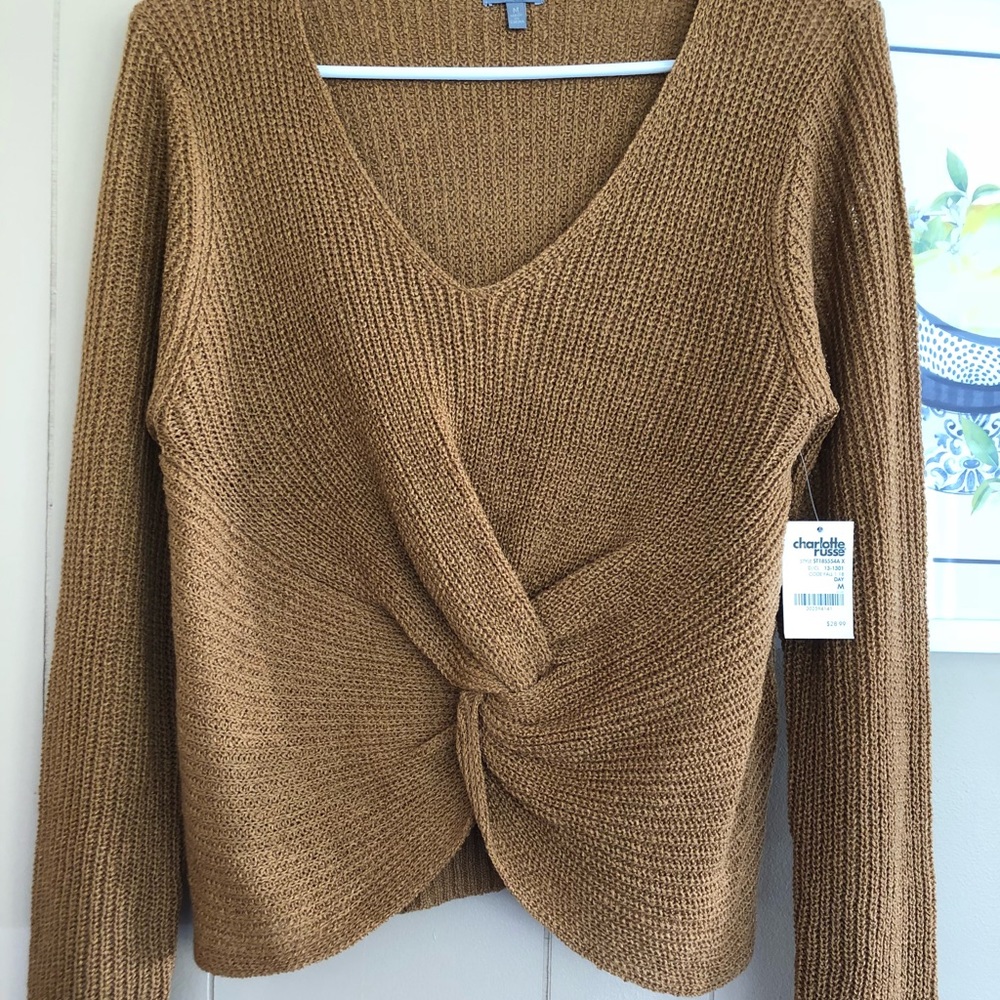 Charlotte Russe Twist Knot Sweater (size M)